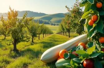 A beautiful natural landscape filled with organic produce, serving as inspiration for sustainable baking.