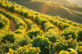 Scenic landscape showcasing vibrant vegetables and fruits in a healthy environment.