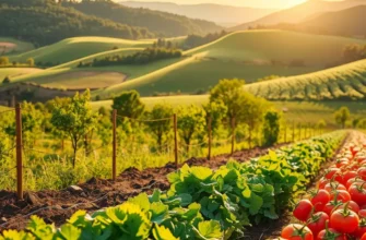 A vibrant and natural landscape representing the abundance of healthy nutrition.
