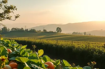 A scenic field brimming with fresh vegetables and fruits, symbolizing healthy nutrition choices.
