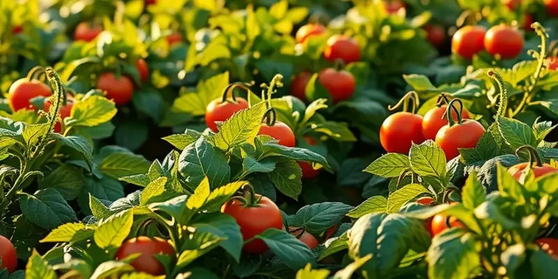 A beautiful field with healthy fruits and vegetables growing, representing the natural aspects of the whole-food keto.