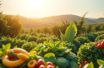 A vibrant orchard capturing the essence of healthy food and nutrition.