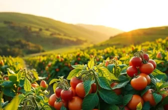 A vibrant natural landscape full of healthy produce symbolizing nourishment and well-being.