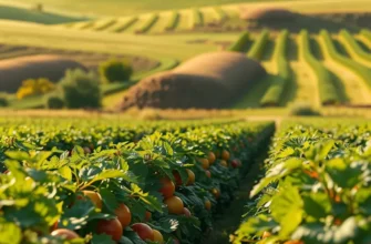 A sunlit orchard and field full of fruits and vegetables, embodying the harmony of organic and healthy nutrition.