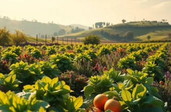 A lush landscape teeming with healthy, organic produce.