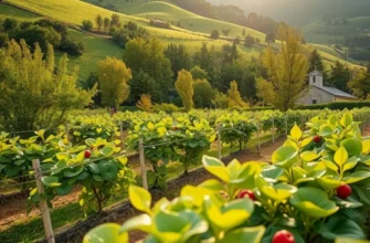 A beautiful landscape filled with fresh fruits and vegetables representing nutrition for athletes.