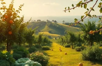 A sunlit field abundant with vibrant vegetables and fruits, underscoring the importance of healthy nourishment.
