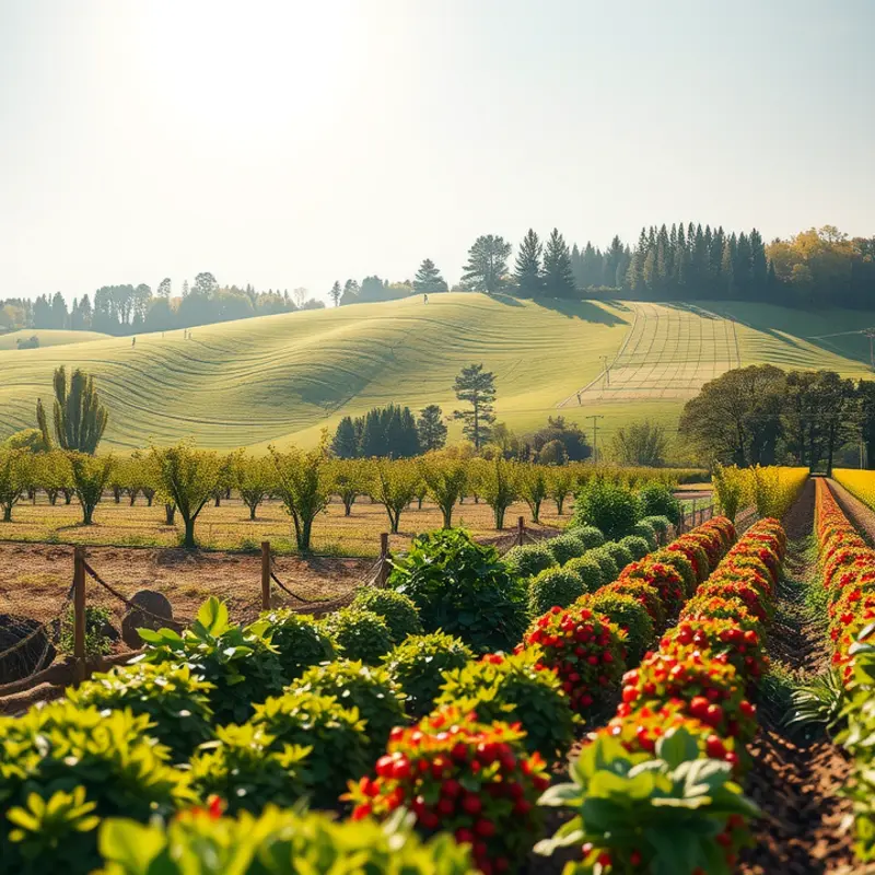 A scenic banana orchard bathed in sunlight, emphasizing nature’s organic bounty.