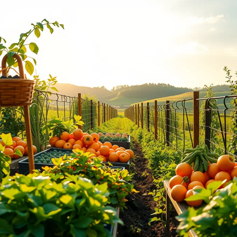 A sunlit landscape showcasing the vibrancy of nature’s produce.