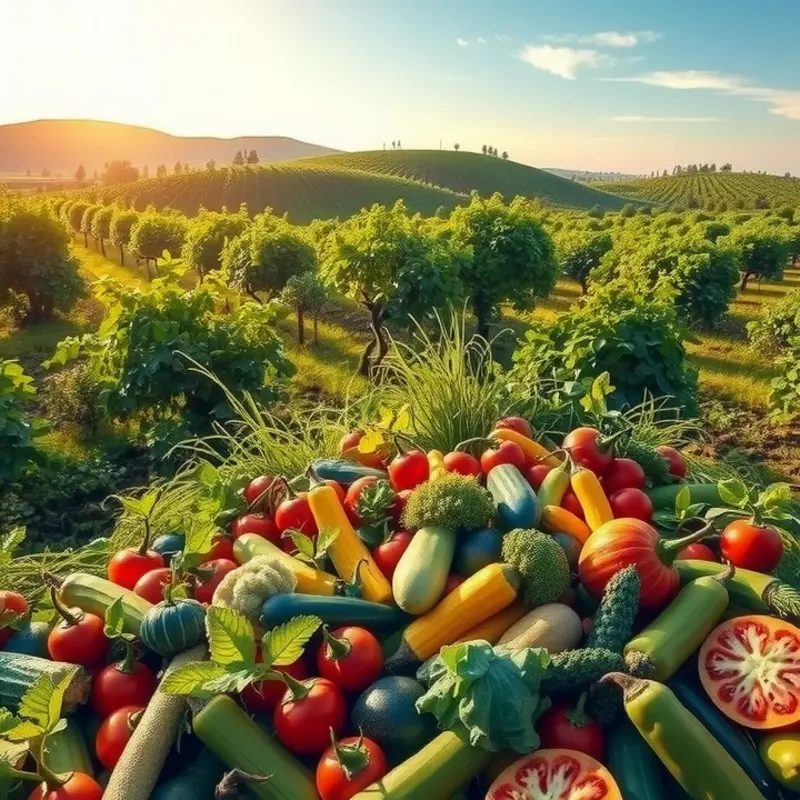 An abundant orchard representing the variety of foods celebrated during global festivals.