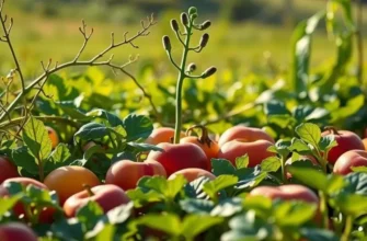 A picturesque orchard filled with ripe fruits reflecting the beauty of sustainable agriculture.