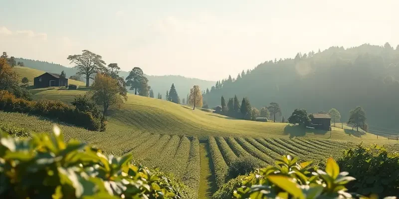 A beautiful orchard scene showcasing a variety of fruits and vegetables, symbolizing nutrition.