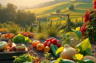 A bright, vibrant natural scene symbolizing diverse culinary traditions through organic elements.