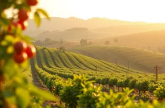 A scenic landscape depicting lush greenery and organic growth related to tea.