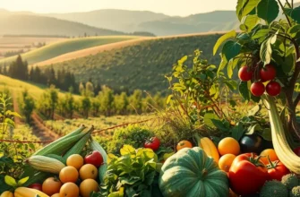A tranquil landscape showcasing rich and vibrant produce, inviting you to create healthy meals.
