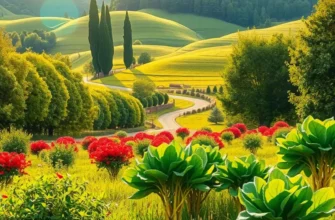 A lush field of vegetables and fruits under sunlight, promoting the significance of hydration.