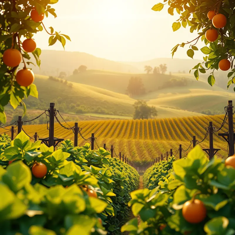 A sunlit field brimming with vibrant and healthy produce.