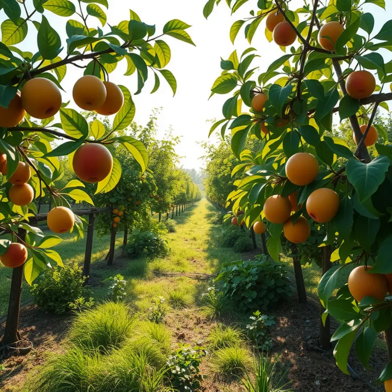 A vibrant field showcasing the abundance of fresh organic produce.