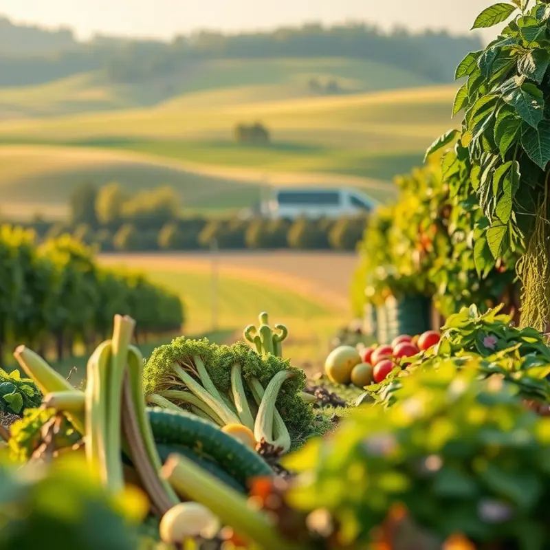 A vibrant field illustrating the natural abundance of organic vegetables.