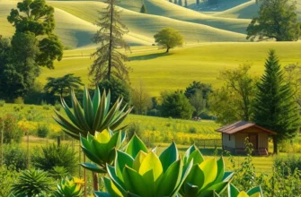 Scenic orchard with a variety of fruits and vegetables representing the ethos of mindful eating.