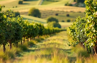 A beautiful orchard filled with fresh produce growing in a pristine natural environment.