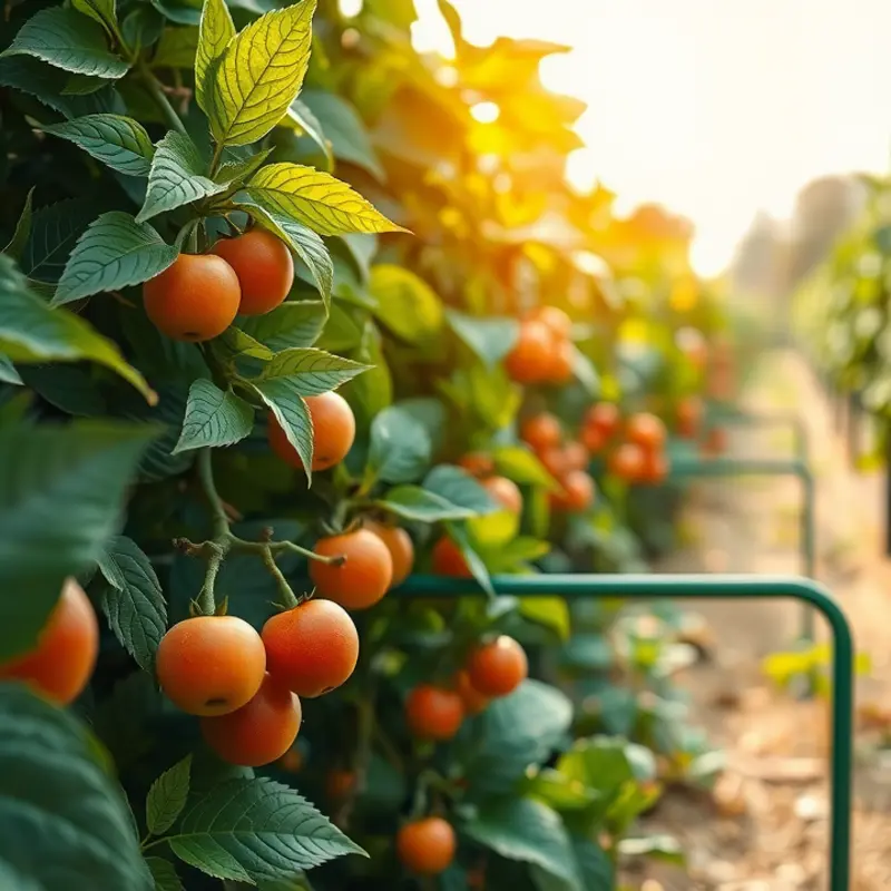 Lush greenery and vibrant produce illustrate the abundance of nature.