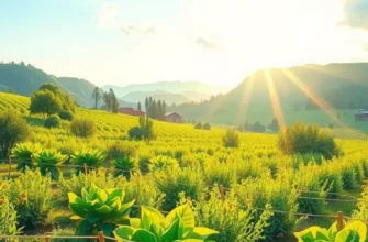 An expansive view of a sunny field filled with vibrant vegetables and fruits, symbolizing a healthy harvest.