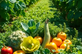 A beautiful natural landscape filled with fresh organic produce.
