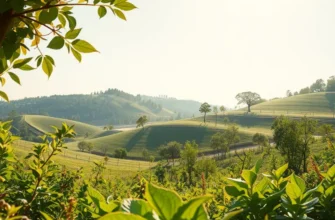 A sunlit field abundant with vegetables and fruits, symbolizing the practice of eating mindfully.
