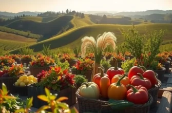 A picturesque landscape brimming with nature's organic and healthy produce.