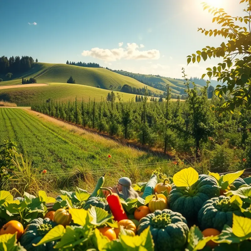 A serene landscape showcasing the abundance of nature.
