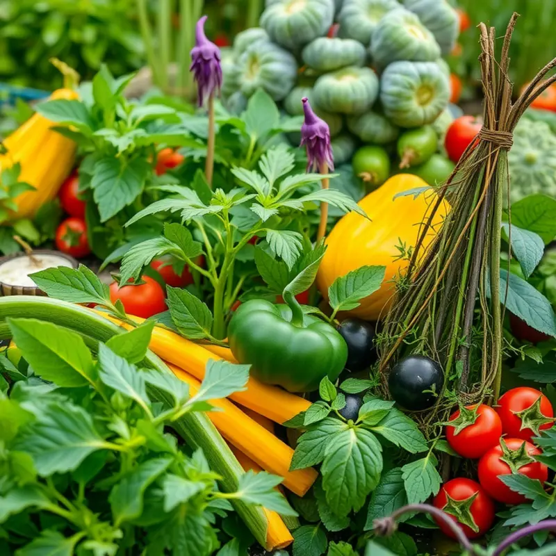 A garden brimming with vibrant chili peppers, symbolizing the heart of spiciness in cuisine.