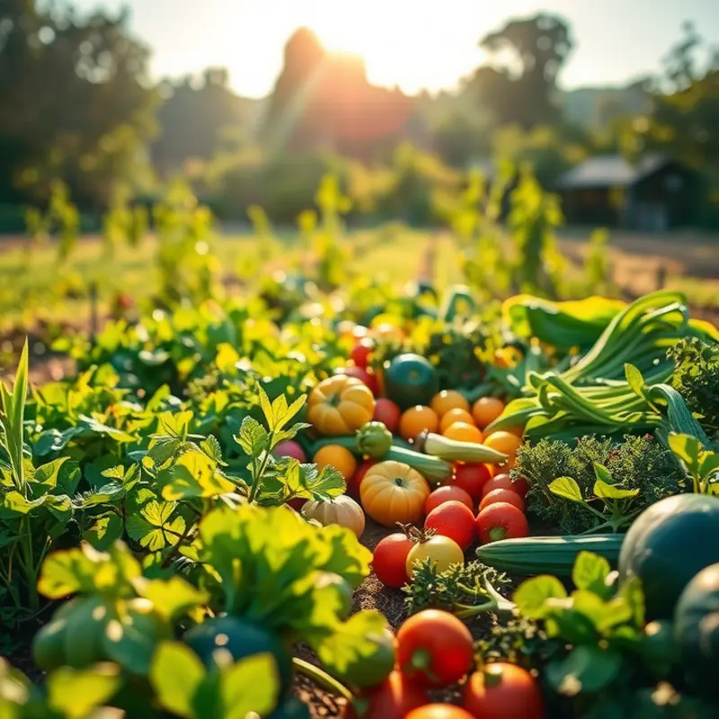A flourishing sunlit field reflecting the abundance of nature’s produce.
