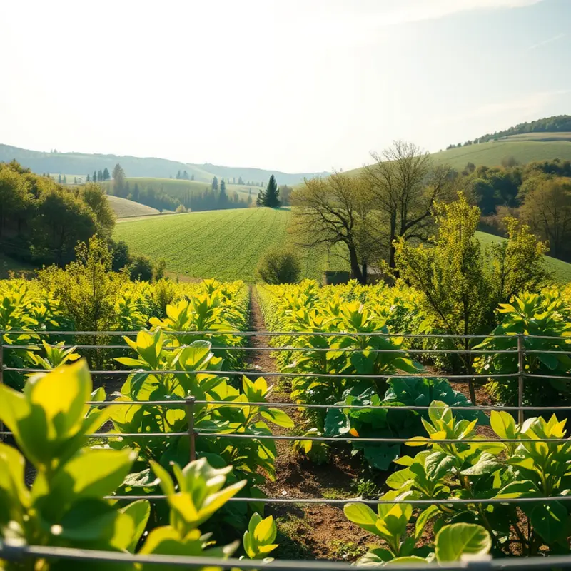 A sunlit orchard reflecting the abundance of nature’s produce.