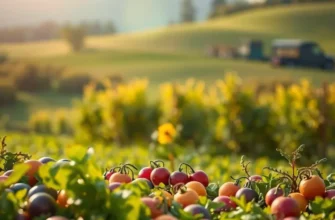 An idyllic orchard representing the essence of organic food culture.