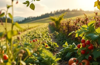 A vibrant orchard filled with organic vegetables and fruits, illustrating the beauty of sustainability in nature.