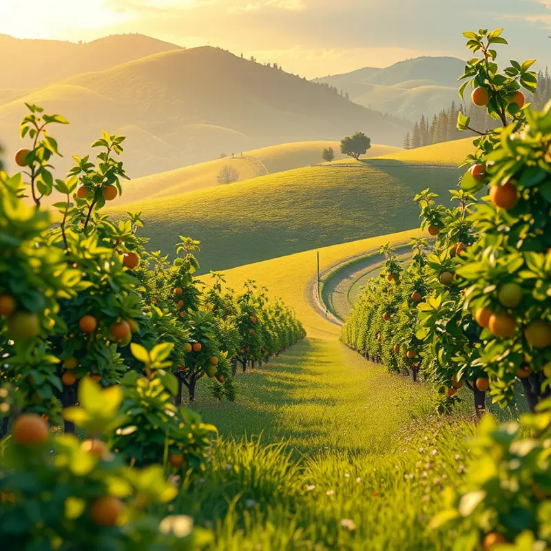 A sunlit field depicting the bounty of nature’s produce, symbolizing health and nourishment.