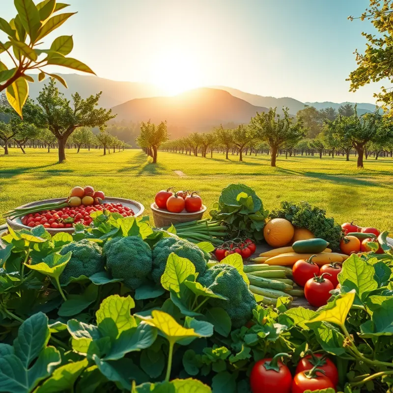 An idyllic scene illustrating the organic elements critical to understanding moisture in baking.
