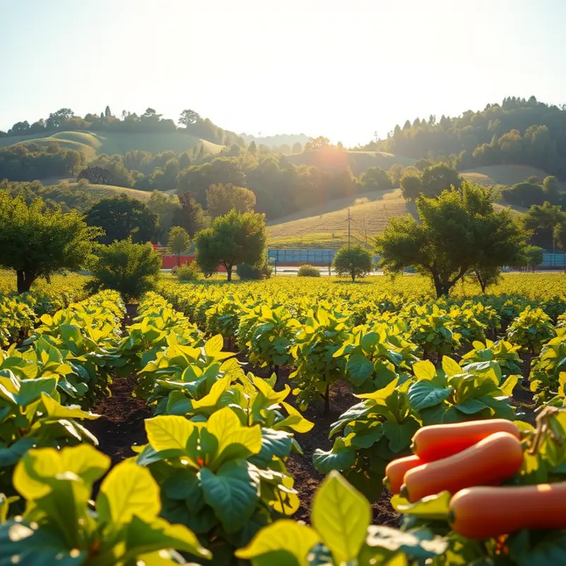 A sunlit field symbolizes the freshness of cooking with grains.