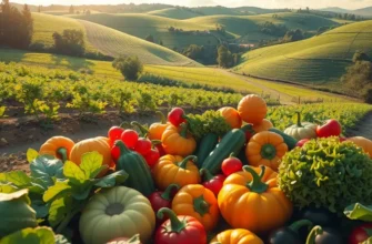 A vibrant field representing the abundance of fresh, organic food.