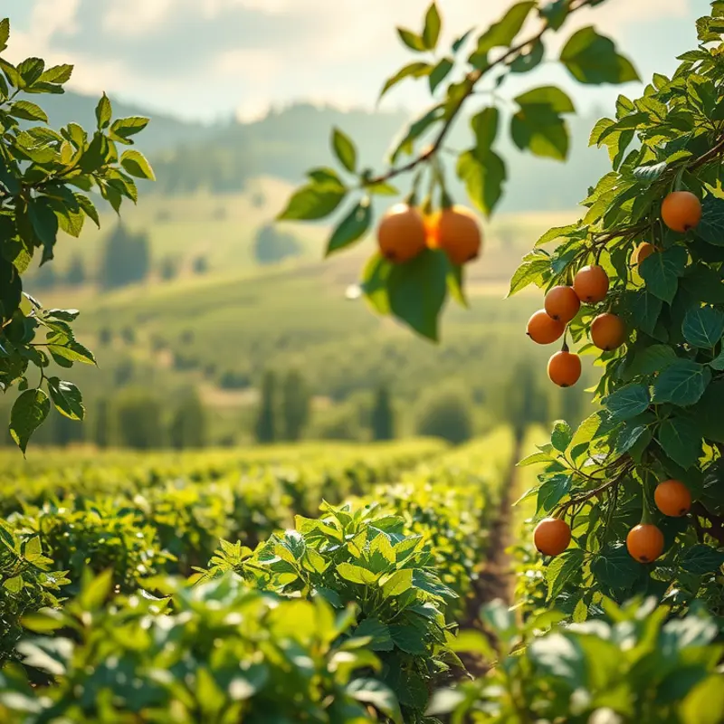 A lush field showcasing vibrant vegetables, embodying the essence of fresh ingredients for cooking.