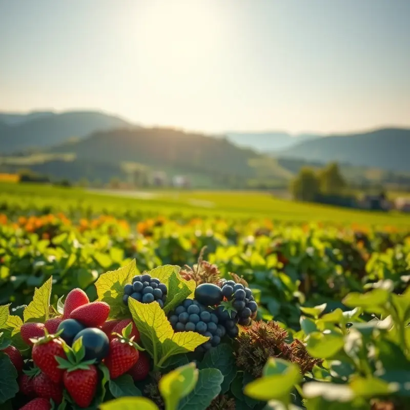 A vibrant orchard showcasing the beauty of nature and organic growth.