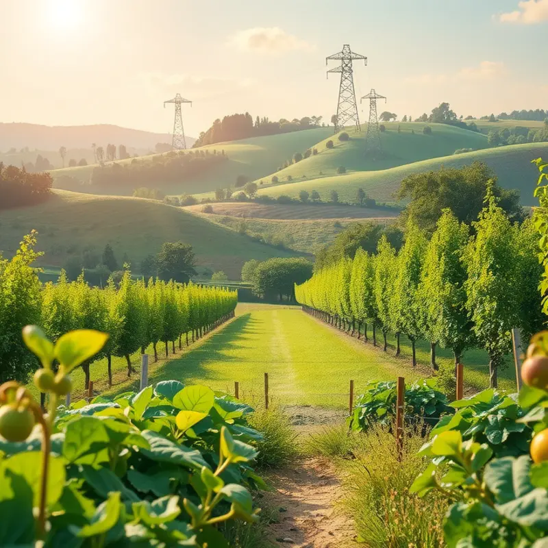 A vibrant orchard representing natural sweeteners like agave syrup.