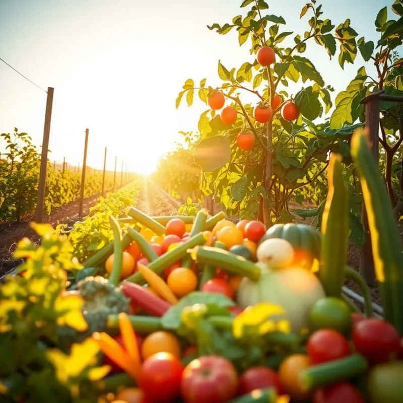 A vibrant field representing the fresh ingredients used in iconic American sauces.