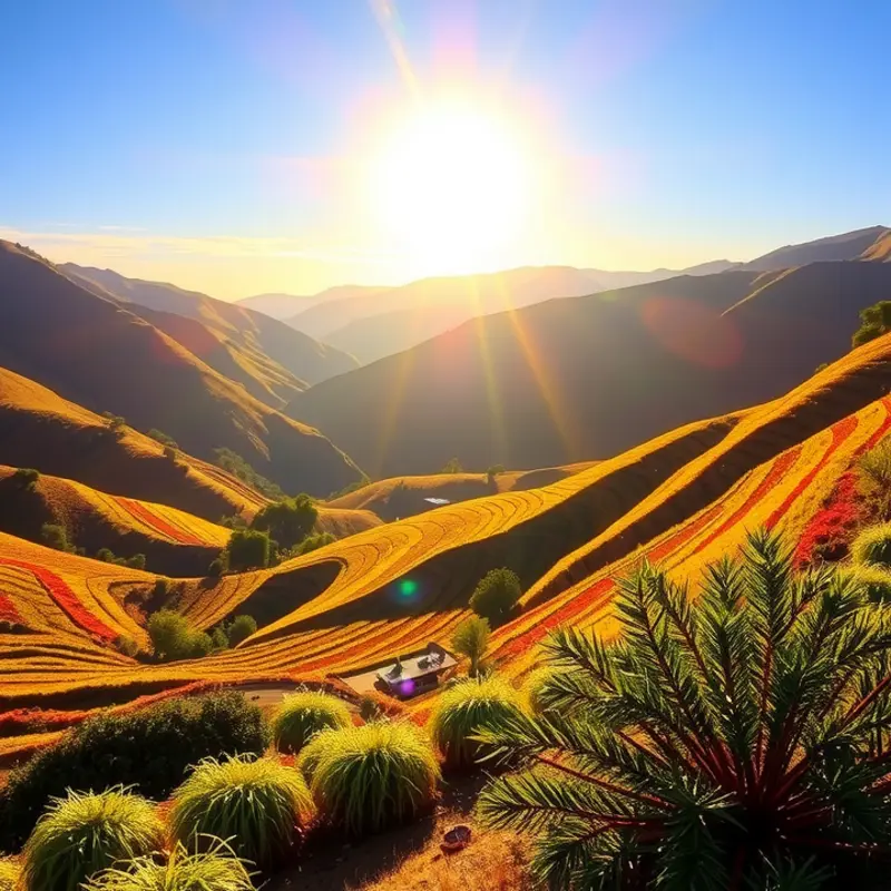 Alpine vegetables thrive in the pristine mountain climate.