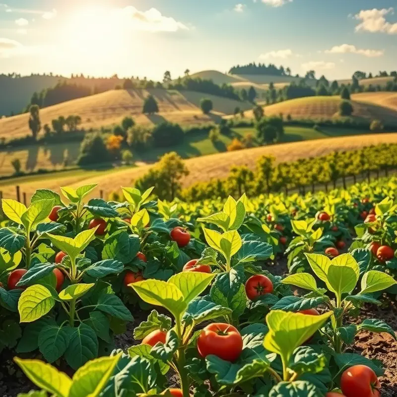 A serene orchard showcasing the natural ingredients often associated with apple cider vinegar.