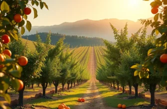 A sunlit field filled with vibrant vegetables and fruits, symbolizing the abundance of organic produce.