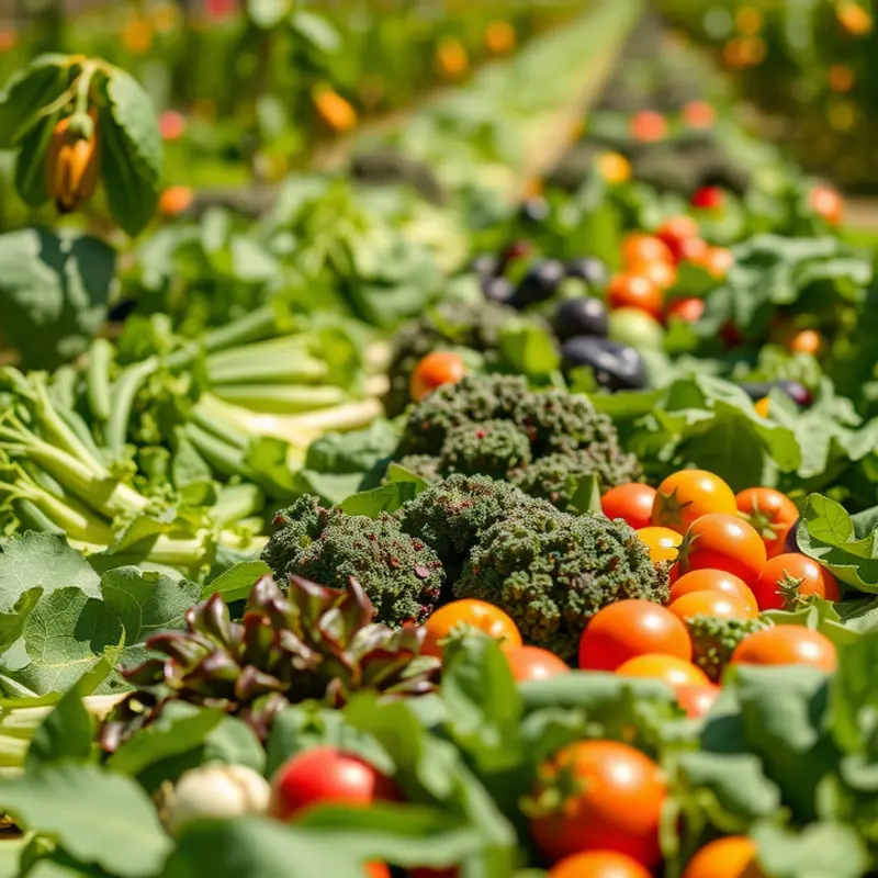 A vibrant field representing the fresh ingredients used in iconic American sauces.