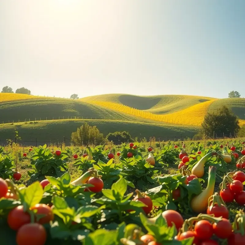 A radiant sunlit field showcasing the abundance of nature, symbolizing health and wellness.