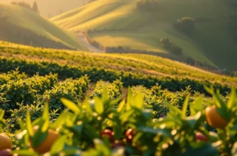 A photorealistic landscape of a sunlit field filled with vibrant organic vegetables, symbolizing wellness and nutrition.